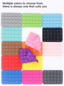 48-Piece Double-Sided Suction Cup Phone Stand, 24 Suction Cups On Each Side, Detachable Phone Stand, Waterproof And 360° Rotatable, Suitable For Bathroom Walls, Glass Mirrors, Dressing Tables, Various Smooth Walls, Not Suitable For Rough Walls, Compatible With All Mobile Phones And Mini Tablets Compatible With IPhone, Android Phone, Gift For Birthday, Family, Friends Phone Holder Phone Accessories