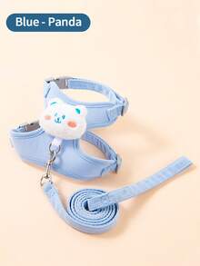 Pet Cat Dog Harness Leash Set, Small Cat Dog Leash Rope, Outdoor Cat Dog Traction Rope, Comfortable & Breathable - Multicolor - View 14