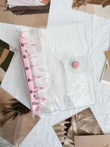 A7透明活页笔记本,月历/点阵/方格/横线活页日记本,A7环装日记本 - 無色 - 查看 20