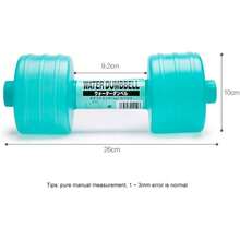 Mancuernas rellenas de agua, pesas ajustables rellenables con agua para viajes, mancuernas de agua para hombres y mujeres, juego de pesas para entrenamiento de gimnasio en casa (2 unidades)