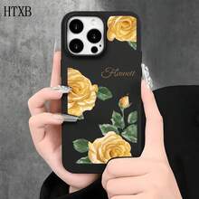 Fundas de imitación para teléfono con diseño amarillo y orificios grandes, compatibles con phone 16 Pro, 16, 15 Pro, 14, 14 Plus/14 Pro, 13, 13 Pro, 12 Pro y 11/11 Pro. Regalos para cumpleaños y celebraciones - Blanco - Ver 4