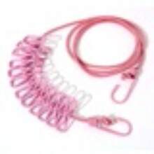 1 szt. Wielokolorowa podróżna suszarka na ubrania, przenośna suszarka do ubrań do hotelu, zewnętrzna, wiatroszczelna, wewnętrzna, balkonowa, do sypialni, do zawieszenia bez wiercenia