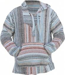 Deluxe Mexican Baja Hoodie Sweatshirt Pullover Jerga Surf Poncho Drug Rug-20256688 - Nâu/Nâu rám nắng - Xem 7