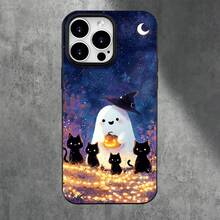 Fundas y carcasas protectoras con diseño de calabazas de Halloween y orificios grandes, compatibles con phone 16 Pro Max, 16, 15 Pro, 14, 14 Plus/14 Pro Max, 13, 13 Pro, 12 Pro, 11/11 Pro. Regalos para cumpleaños y festividades - Negro - Ver 6