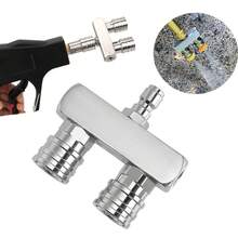 Varilla extensora de lavadora a presión con doble boquilla, adecuada para limpiar automóviles, carreteras y patios