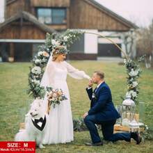 狗狗礼服、正式狗狗婚礼头巾、带领结的狗狗项圈、狗狗生日服装、可调节宠物派对礼服狗狗婚礼服装、狗狗情人节角色扮演服装（适合小型、中型、大型宠物） - 黑與白 - 查看 9