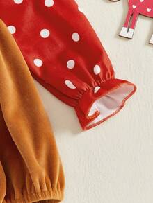 Newborn Baby Rompers - Reddish Brown - View 3