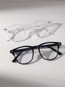 3pcs/2pcs/1pc Light Glasses, Suitable For Computer Reading/Playing Games/Watching TV/Playing With Mobile Phones, Prevent Eye Fatigue