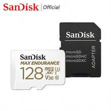 SANDISK Sandisk Micro Sd Card, U3 4K V30 Memory Card, 64G 128G 256G TF Flash Card For Monitor/ Camera/ Driving Recorder, SQQVR