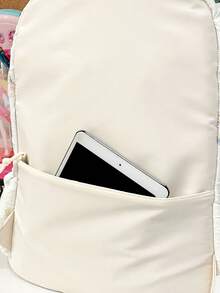 Modny, wszechstronny plecak na ramię, plecak rekreacyjny o dużej pojemności, modny, prosty plecak studencki, plecak podróżny, odpowiedni dla dziewcząt do codziennego użytku, szkoły i do użytku codziennego. - Wielokolorowe - Zobacz 5