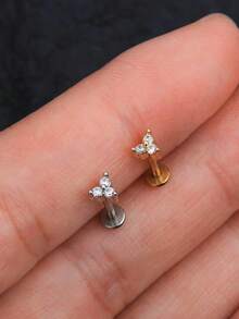 G23 Titan Lippen Stecker Knorpel Ohrstecker Hypoallergen Helix Tragus Conch Labret Ringe Medusa Monroe Piercing Schmuck für Frauen Männer 6/8mm