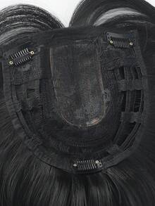 Pieza de cabello postizo invisible para mujer - Cabello sintético liso para un aspecto talla grande lleno y talla grande grueso - Perfecto para todo tipo de cabello, cubrir canas, aumentar el volumen del cabello