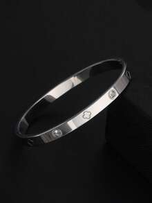 18K Gold Plated Stainless Steel Lucky Flower Bracelet, Elegant Gift For Her On Valentine's Day