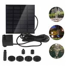 11/15.5cm Solar - Charged Water Fountain Pumps With Panels: 8 - Nozzle Outdoor Watering Equipment Garden Decoration Sets