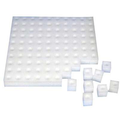 100 uds/hoja de esponja para plantas hidropónicas, cultivo de jardín, plántulas, cultivo sin suelo, herramientas para plantar verduras, bandejas para macetas de vivero