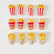 6/12pcs Cute Fridge Magnets, Popcorn Theme Home Decor Resin Magnets, Personalized Refrigerator Magnets For Kitchen, Office, Whiteboard, Storage Cabinet And Dishwasher, Holiday Gift