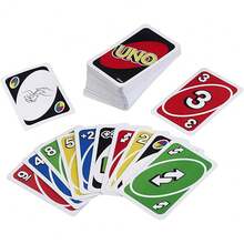 Mattel 1PC UNO Officially Licensed Board Games UNO Card Classic Colour & Number Matching Card Fun Game For Family And Friends 112 Cards Customizable & Erasable Wild Special Action Cards Included Gift For Family Suitable For Birthday Party Christmas Festivals