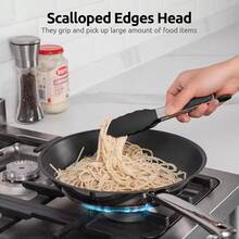 Silikonowe szczypce kuchenne do grilla 7/9/12 cali, ze stali nierdzewnej, blokowane szczypce kuchenne z silikonowymi końcówkami, antypoślizgowe szczypce do żywności do gotowania