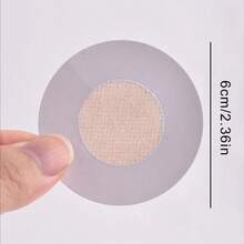 100 件装布质乳头贴 女士一次性乳贴 隐形胸罩胸贴 胸贴无痕防暴露 - 杏色 - 查看 2