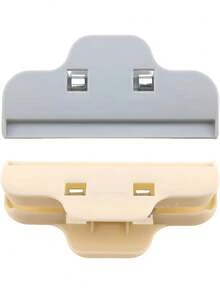 30 个塑料拉链袋夹 - 大型便携式厨房储物密封，适用于面包、零食和食物袋 | 耐用、易于使用的夹子，适用于家庭整理、食品储存解决方案 | 现代厨房配件 | 耐用塑料 - 灰色 - 查看 2