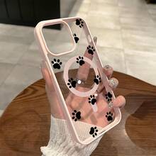 Liebliche Katzenpfotenabdruck kreative Senior-Gefühl Marca magnetische Saugkraft folgt der Drachenfarbe, anwendbar auf  16/ 16 Pro/ 16 Pro Max/ 16 Plus/  15/ 15 Pro/ 15 Pro Max/ 15 Plus/ 14/ 14 Pro/ 14 Pro Max/ 14 Plus/ 13/ 13 Pro/ 13 Pro Max/ 12/ 12 Pro/ 12 Pro Max/ 11/ 11 Pro/ 11 Pro Max/  X/ XS Max