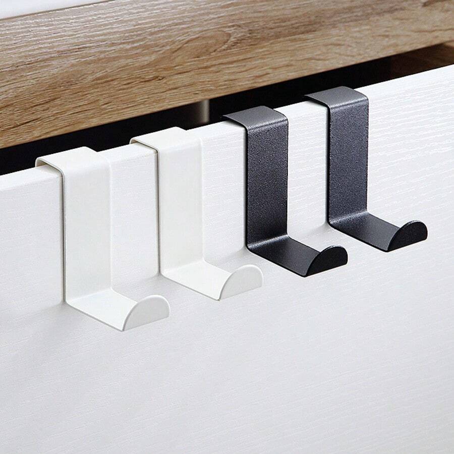 Z-Shaped Cabinet Door Dual-Purpose Hook, No Punching, Kitchen, Bathroom, Bedroom Door, No Marking, Hanging Clothes Rack Behind The Door