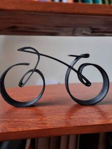 1 Tượng xe đạp trừu tượng hiện đại - Đồ trang trí nhà cửa, Nghệ thuật tối giản, Thủ công mỹ nghệ bằng kim loại, Làm thủ công, Vật trang trí bàn làm việc, Trang trí văn phòng, Quà tặng độc đáo, Tác phẩm nghệ thuật trừu tượng, Thích hợp cho phòng khách, phòng ngủ hoặc phòng học - Nhiều màu - Xem 4