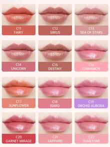 CATKIN Shiny Lip Gloss Color Changing Lip Balm, Super Moisturizing Natural Lip Balm With Vitamin E, Nourishing Dry Cracked Lips, C13 Starry Sea - C13 Sea Of Stars - 查看 11