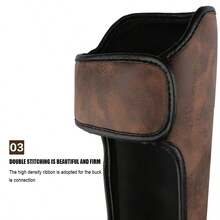 GINGPAI Muay Thai Shin Guards, Kickboxing Leg Guards With Foot Protection, Thick MMA Leg Pads For Taekwondo - Multicolor - View 10