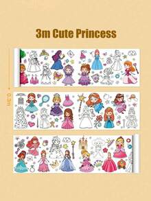 300cm Children's Graffiti Painting Roll With Different Themes, Suitable For Boys And Girls Coloring And Drawing Over 3 Years Old Coloring Roll, Colouring, Frozen, Colouring, Halloween, Water Color, Colouring, Frozen, Stocking Fillers Kids, Colouring, Stocking Fillers Kids, Frozen, Frozen, Coloring,Kids Bean Bag,Rainbow,Kids Face Paint,Back To School - 彩色 - 查看 9