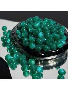 50pcs Dreamy Spring And Summer Starry Sky Fine Glitter Resin Round Beads Scattered Beads Handmade DIY Beaded Bracelet Materials