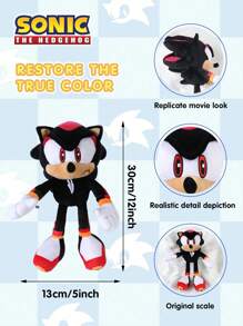 Sega 1件世嘉官方授权电影周边商品，高品质蓝色毛绒玩偶，灵感源自生日派对装饰 - Sn-04 - 查看 3