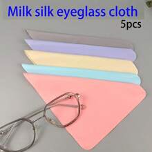 Kit de limpieza de gafas: Spray de limpieza de gafas, paño de limpieza de microfibra, toallitas de limpieza de gafas, paño antivaho para gafas, paño de limpieza reutilizable para gafas y pantallas de computadoras, teléfonos y tabletas - Paño para gafas multicolor - Ver 4