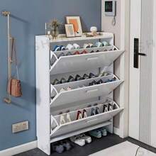 1 Set 3-Tier Metal Shoe Rack With Drawers - Durable Boot And Shoe Storage Organizer For Closet, Bedroom, Dorm - Boots And Shoes Sorting And Organizing, Ideal For Closet, Bedroom And Dorm Use - Cabinet Not Included, Provides Ideal Shoe Storage Solution | Modern Shoe Rack | Sturdy Construction, Shoe Storage Organizer, Bedroom Shoe Rack - Cabinet Not Included