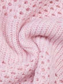 Women's Solid Color Ribbed Knit Sweater, Casual Autumn/Winter