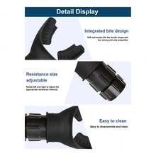 Un entrenador de fitness con 4 ejercicios de pulmón, perfecto para adultos, personas mayores, niños, nadadores, corredores, atletas de todas las disciplinas e incluso cantantes que quieran mejorar su control aéreo. Ideal para entrenamiento de resistencia, correr, nadar y más. - Negro - Ver 5