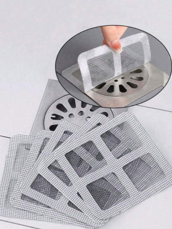 30 piezas/10 piezas Filtros de drenaje de alta calidad, filtros de cabello para baño, colectores de cabello de ducha desechables, filtros a prueba de insectos autoadhesivos, colectores de cabello de ducha y bañera - Fácil de instalar, mantiene el drenaje sin obstrucciones y mejora la comodidad del hogar. Adecuado para cocinas, duchas, fregaderos, lavaderos del hogar, etc., fácil de usar.