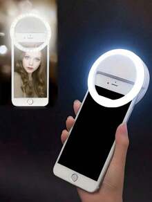 1pc USB Rechargeable Selfie Ring Light LED,Aro De Luz With 3 Brightness Modes Selfie Light, Travel Accessories, Comes With USB Charging Cable, Suitable For Selfie Ring Light Supplementary Lighting Night Dark Selfie Enhanced Mobile Phone Photography,Portable Fill Light For Live Streaming