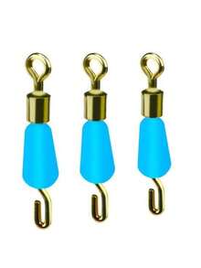 30个蓝白硅胶快速旋转夹，防松动快拆旋转扣，钓鱼线连接器 - 彩色 - 查看 3