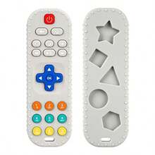 Suitable For Newborns 0-12 Months Baby Teething Toys - Baby TV Remote Control Shaped Baby Toys - Baby Teething Toys Suitable For Boys And Girls, Easter Basket Filler, Remote Control, Baby Supplies, Christmas & Halloween Gifts - Multicolor - View 13