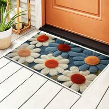 雏菊图案装饰垫可机洗，适用于浴室、卧室、厨房和玄关等室内外空间。它是春夏秋冬四季的理想家居装饰，也是万圣节和圣诞节馈赠亲朋好友的完美礼物。