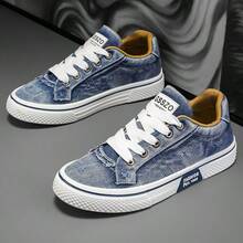 Business Casual Canvas Shoes Wrinkle-Resistant PU Upper Office-Ready Rubber Base