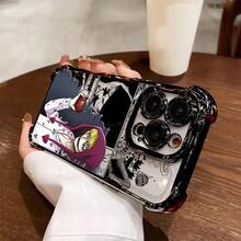 Funda de Teléfono Anime Cartoon Sailor Crew Corazones para iPhone 16 15 14 13 12 11 Pro Max X XR XS Max 8 7 Plus, a Prueba de Golpes, Transparente, Cubierta Trasera Suave - transparente - Ver 6