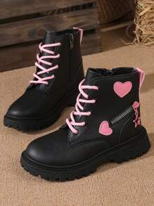 女童可爱靴子，儿童中筒短靴，女童防滑靴