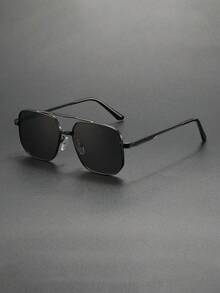 1 件复古金属男士时尚眼镜，经典大镜框 - 潮酷 - 查看 25