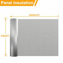 YUENFONG Insulation Foil Insulation Foil Double Aluminum Bubble Wrap Roof Insulation 1m X 10m/15m/30m X 3-4mm, Radiator Reflective Foil Insulation Foil Heat Retention (10㎡/15㎡/30㎡) - 銀色 - 查看 4