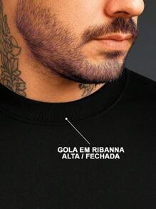 OVERSIZED Black StreetWear T-Shirt High Ribanna Collar Plus Size Model: "THE ONLY TIME YOUR FRIENDS" - Black - View 3