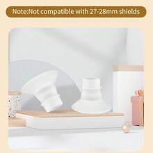 2pcs Transparent Frosted Flange Inserts, Available In 14/16/18/20/22mm, Soft & Skin-Friendly, Suitable For 24mm Flange/Shields Of Momcozy M5/S12 Pro/V1/V2, Spectra, Medela, MomMed, Eufy, Lansinoh, Elvie Breast Pumps - Multicolor - View 6