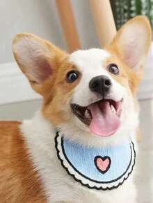 Adjustable Pet Bib, Cute Drool Bib, Suitable For Cats & Dogs, Dog/Puppy Bandana, Pet Supplies - Multicolor - View 12