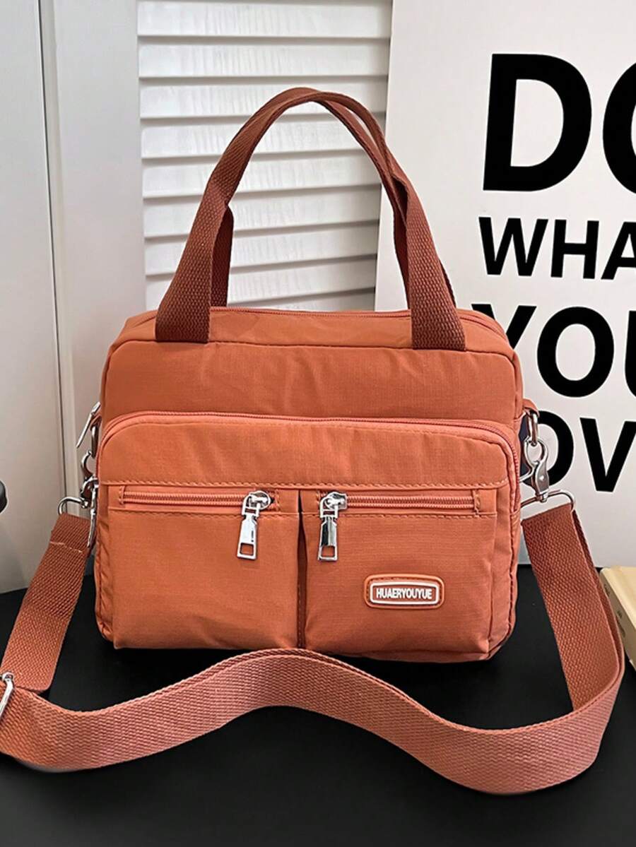 Women's Handbag, Multi-Pocket Zipper Backpack, Waterproof Nylon Shoulder Bag, Coin Purse